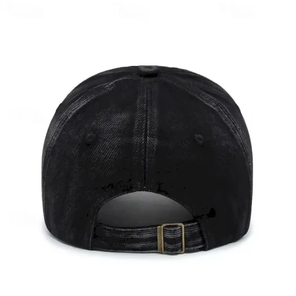 Men's Baseball Cap Sun Hat Trucker Hat Black Dark Navy Cotton Rivet Fashion Casual Daily Weekend Solid / Plain Color Adjustable Sunscreen Breathable 2 - Image 5