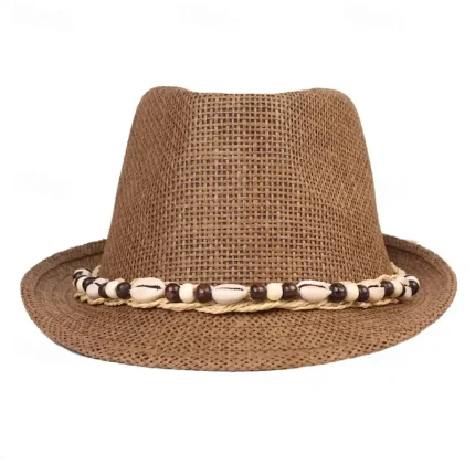 Men's Kentucky Derby Hat Sun Hat Party Hat Bowler Hat Black White Acrylic Fibers Fashion Casual Street Daily Plain Sunscreen Breathable 2025 - Image 3