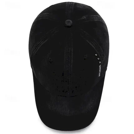 Men's Baseball Cap Sun Hat Trucker Hat Black Dark Navy Cotton Rivet Fashion Casual Daily Weekend Solid / Plain Color Adjustable Sunscreen Breathable 2 - Image 6