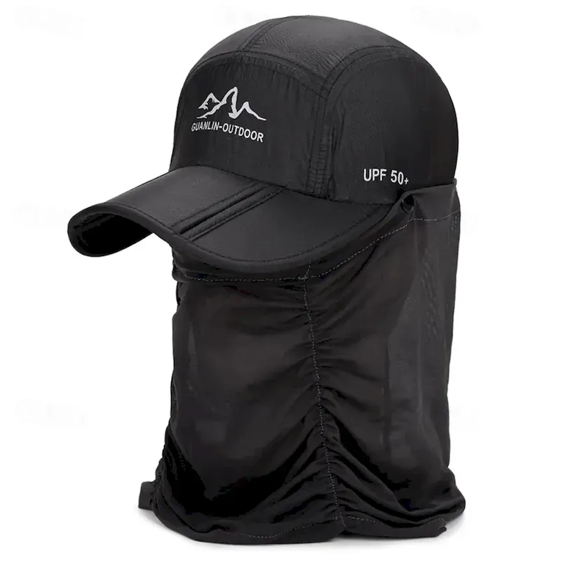 edfxdd1712813173319.webp Men's Baseball Cap Sun Hat Trucker Hat Black Navy Blue Polyester Fashion Casual Street Daily Letter Adjustable Sunscreen Windproof Breathable 2025 - U - Image 1