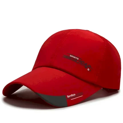 Men's Baseball Cap Black Red Polyester Pure Color Simple Outdoor Outdoor Dailywear Letter Windproof Breathable Ultraviolet Resistant Sports 2025 - US - Image 4