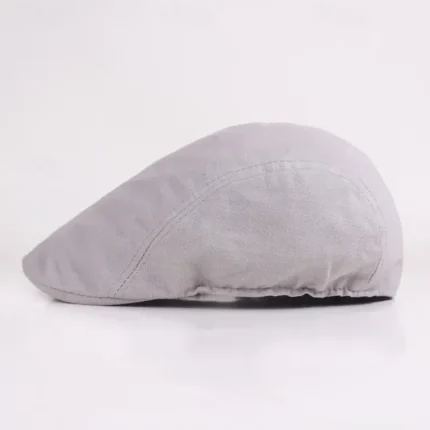 Men's Flat Cap Black White Cotton Fashion Streetwear Stylish 1920s Fashion Outdoor Daily Going out Plain Warm 2025 - Image 3