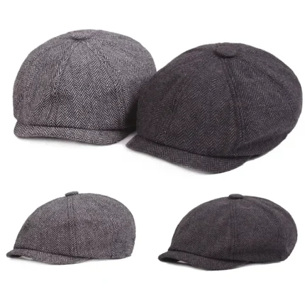 Men's Beret Hat Newsboy Hat khaki Light Grey Cotton and Linen Streetwear Stylish 1920s Fashion Outdoor Daily Going out Graphic Prints Sunscreen 2025 - Image 3