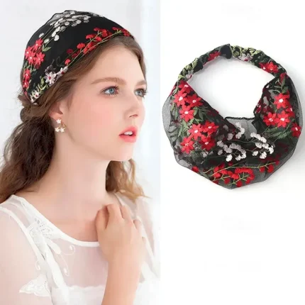 1PC Women's Headbands Hair Band For Street Daily Holiday Birthday Classic Fabric Black White Red 2025 - Image 3
