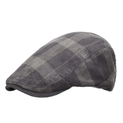 Men's Flat Cap Tweed Cap Black Dark Navy Cotton 1920s Fashion Traditional / Classic Outdoor clothing Casual Daily Plaid / Check 2025 - Image 4