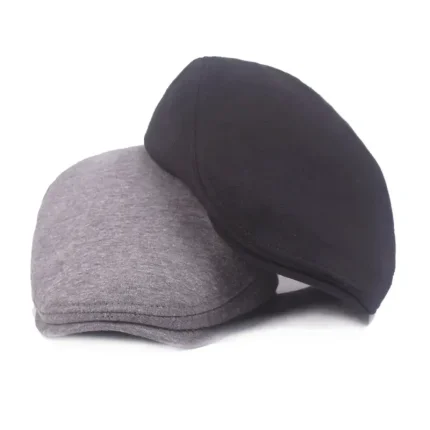 Men's Flat Cap Black White Cotton Streetwear Stylish 1920s Fashion Outdoor Daily Going out Plain Sunscreen 2025 - Image 5
