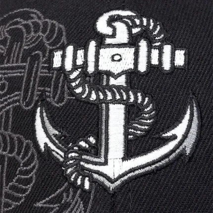 Men's Baseball Cap Sun Hat Trucker Hat Black Dark Navy Cotton / Polyester Blend Embroidered Fashion Casual Daily Letter Anchor Adjustable Sunscreen Br - Image 4