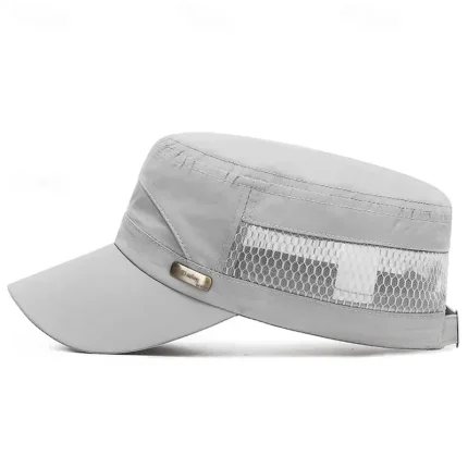 Men's Military Cap Cadet Hat Black Blue Cotton Mesh Travel Beach Outdoor Vacation Plain Adjustable 2025 - Image 4