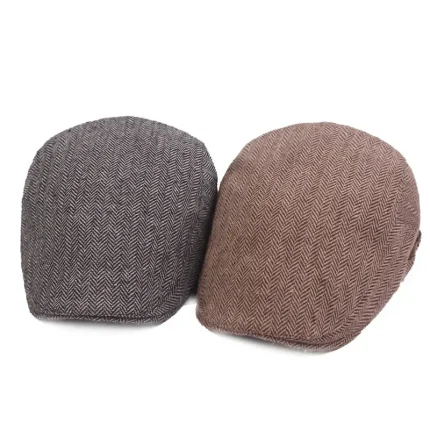 Men's Flat Cap Black Coffee Cotton Streetwear Stylish 1920s Fashion Outdoor Daily Going out Graphic Prints Warm 2025 - Image 2