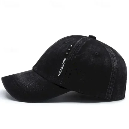 Men's Baseball Cap Sun Hat Trucker Hat Black Dark Navy Cotton Rivet Fashion Casual Daily Weekend Solid / Plain Color Adjustable Sunscreen Breathable 2 - Image 3