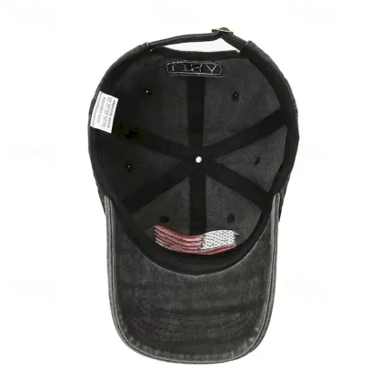 Men's Baseball Cap Sun Hat Trucker Hat Black Navy Blue Polyester Embroidered Fashion Casual Street Daily Letter National Flag Adjustable Sunscreen Bre - Image 6