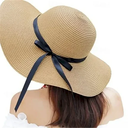 Women's Hat Straw Hat Sun Hat Portable Sun Protection Breathable Street Daily Weekend Bow Pure Color 2025 - Image 3