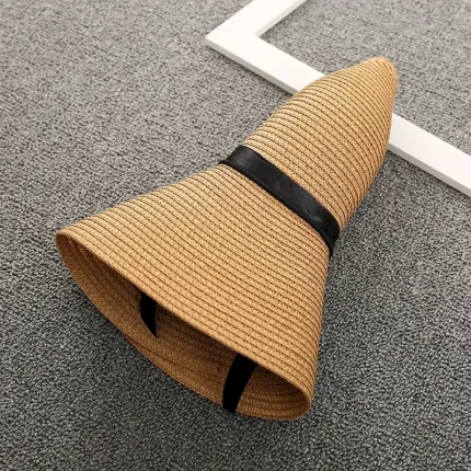 Women's Hat Straw Hat Sun Hat Portable Sun Protection Breathable Street Daily Weekend Bow Pure Color 2025