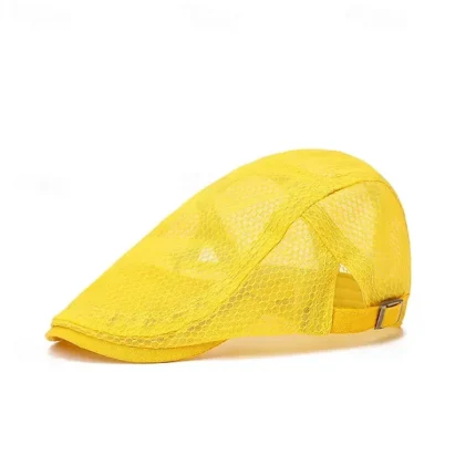 Men's Flat Cap Ascot Hat Newsboy Hat Black White Acrylic Fibers Mesh Fashion Casual Street Daily Plain Adjustable Sunscreen Breathable 2025 - Image 6